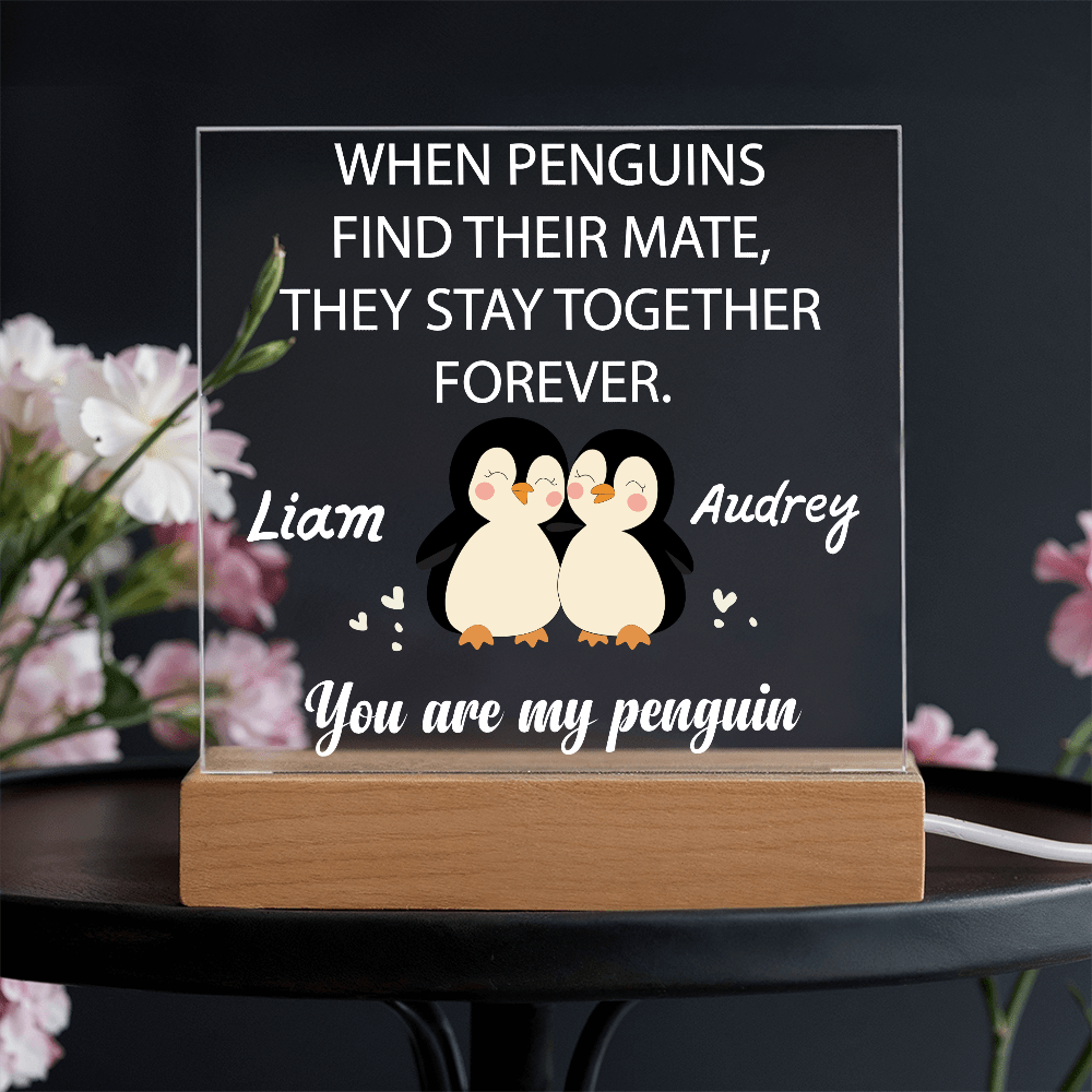 You are my Penguin - Custom Acrylic Plaque - PrideBooth