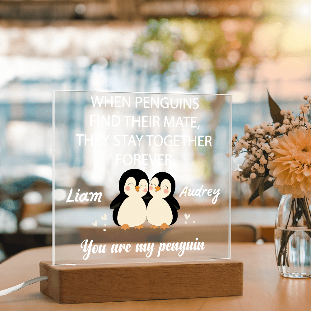 You are my Penguin - Custom Acrylic Plaque - PrideBooth