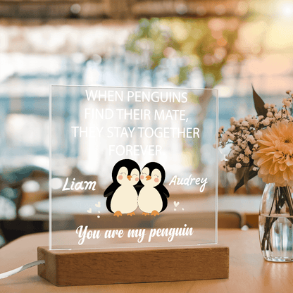 You are my Penguin - Custom Acrylic Plaque - PrideBooth