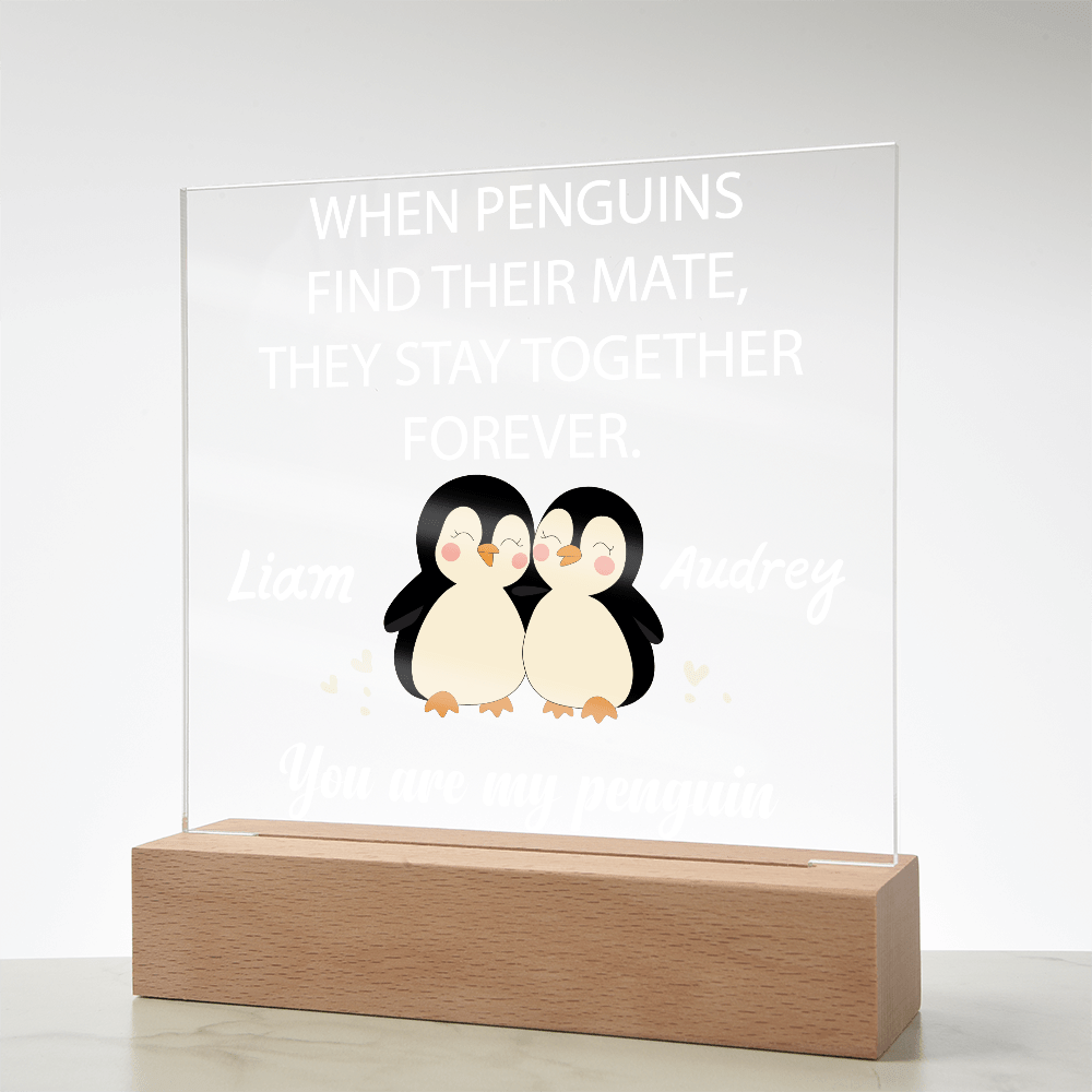 You are my Penguin - Custom Acrylic Plaque - PrideBooth