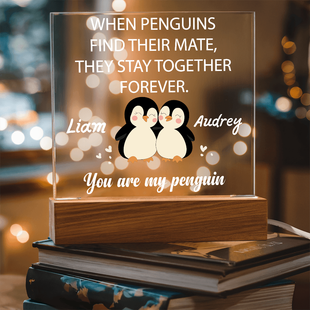 You are my Penguin - Custom Acrylic Plaque - PrideBooth