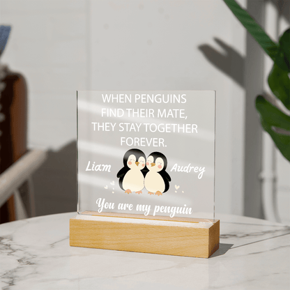 You are my Penguin - Custom Acrylic Plaque - PrideBooth