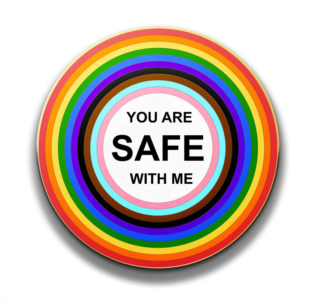 You are safe with me - Enamel Pin - PrideBooth