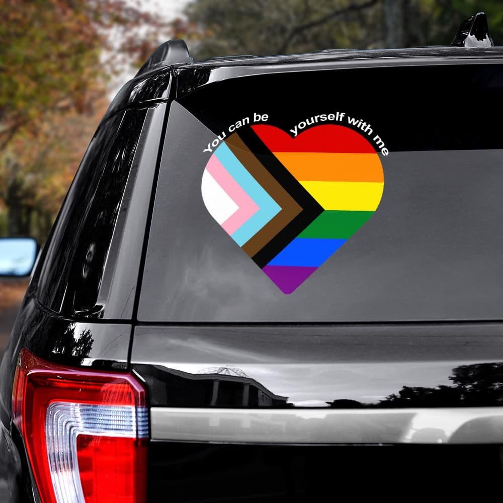 You can be yourself with me decal - PrideBooth